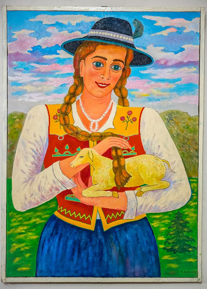 Góralka z jagnięciem — Kazimierz Adamiec (KA-005)